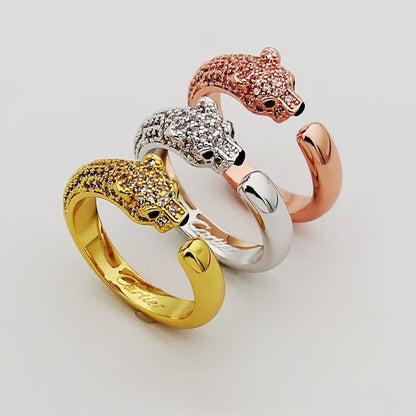 [ELAN LUXE]PANTHERE HALF DIAMOND SMALL RING