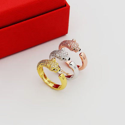 [ELAN LUXE]PANTHERE HALF DIAMOND SMALL RING