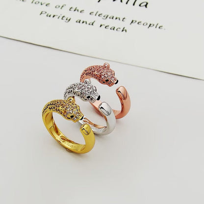 [ELAN LUXE]PANTHERE HALF DIAMOND SMALL RING