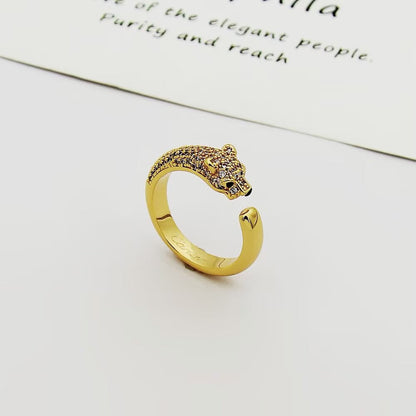 [ELAN LUXE]PANTHERE HALF DIAMOND SMALL RING