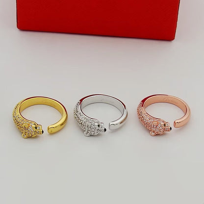 [ELAN LUXE]PANTHERE HALF DIAMOND SMALL RING