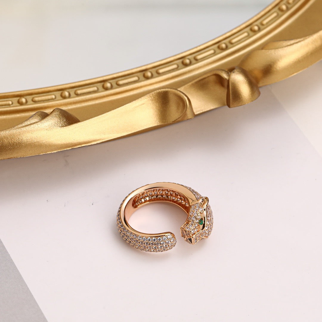 [ELAN LUXE]PANTHERE FULL DIAMOND SMALL RING