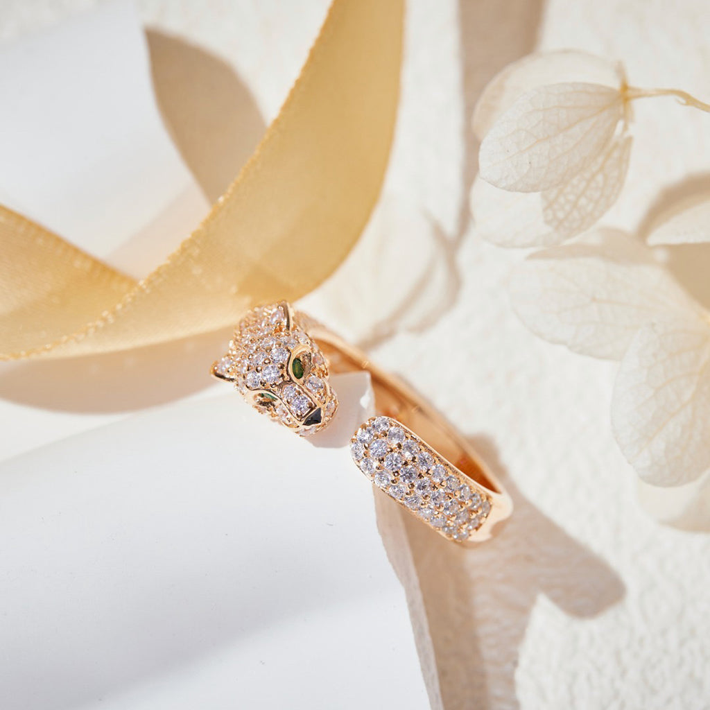 [ELAN LUXE]PANTHERE FULL DIAMOND SMALL RING