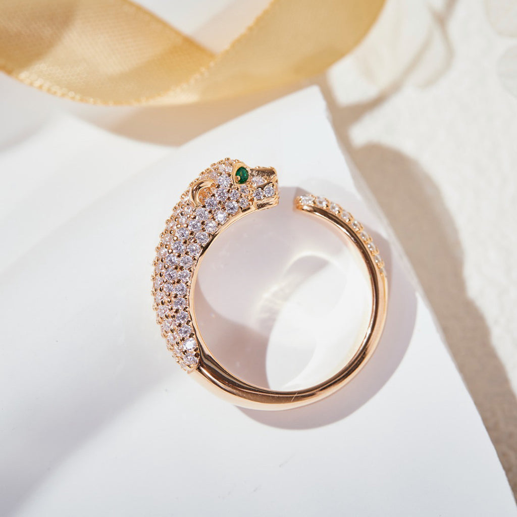 [ELAN LUXE]PANTHERE FULL DIAMOND SMALL RING