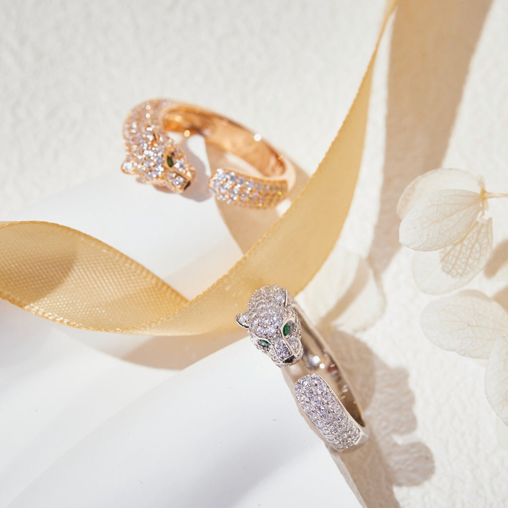 [ELAN LUXE]PANTHERE FULL DIAMOND SMALL RING