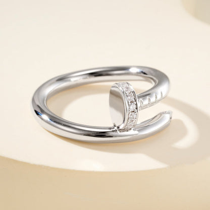 [ELAN LUXE]JUSTE RING 2.6MM HALF DIAMOND