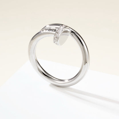 [ELAN LUXE]JUSTE RING 2.6MM HALF DIAMOND