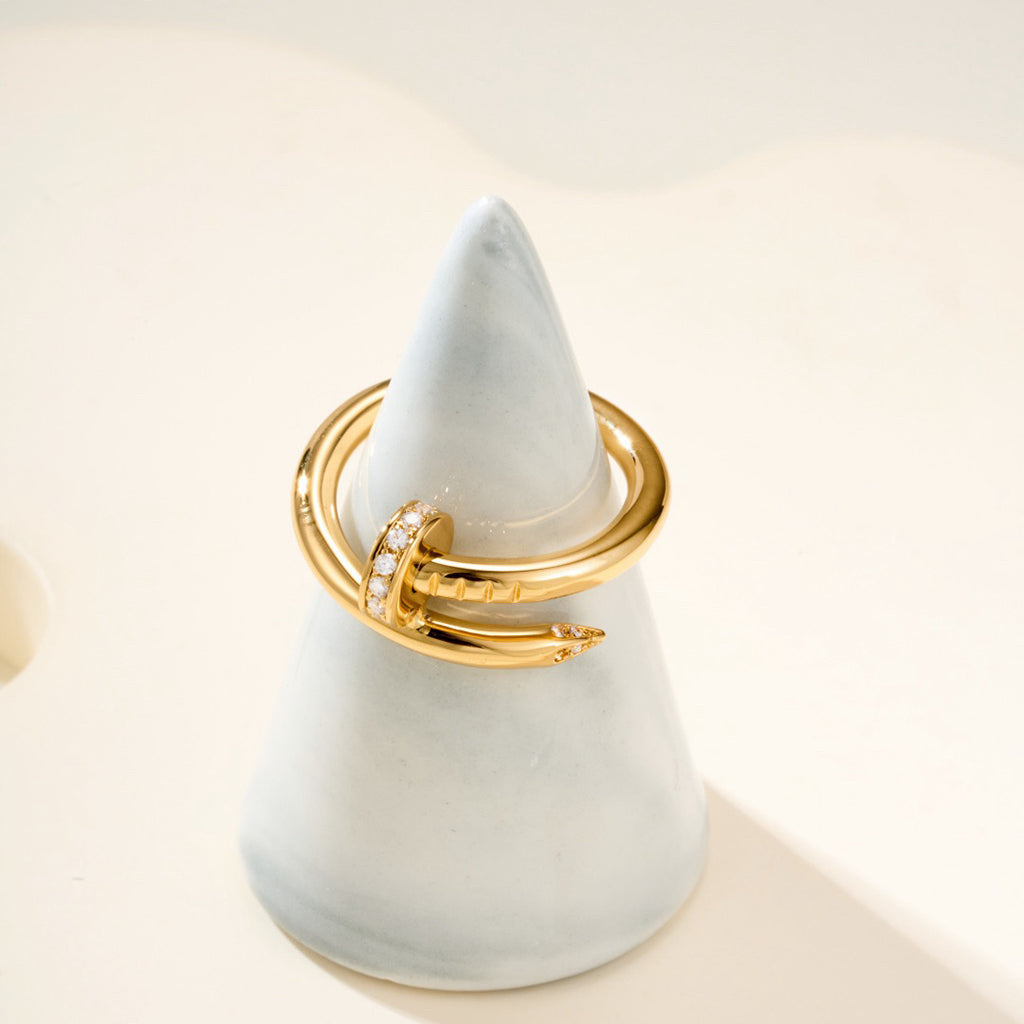 [ELAN LUXE]JUSTE RING 2.6MM HALF DIAMOND