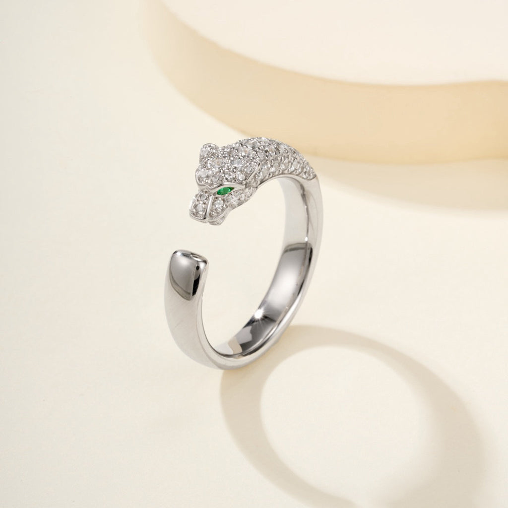[ELAN LUXE]PANTHERE HALF DIAMOND SMALL RING