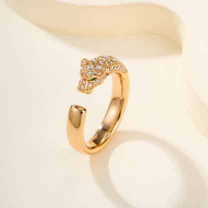 [ELAN LUXE]PANTHERE HALF DIAMOND SMALL RING