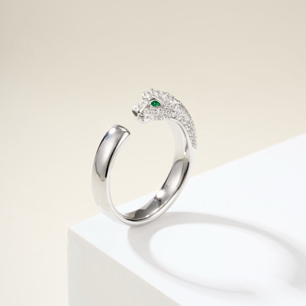 [ELAN LUXE]PANTHERE HALF DIAMOND SMALL RING