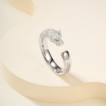 [ELAN LUXE]PANTHERE HALF DIAMOND SMALL RING