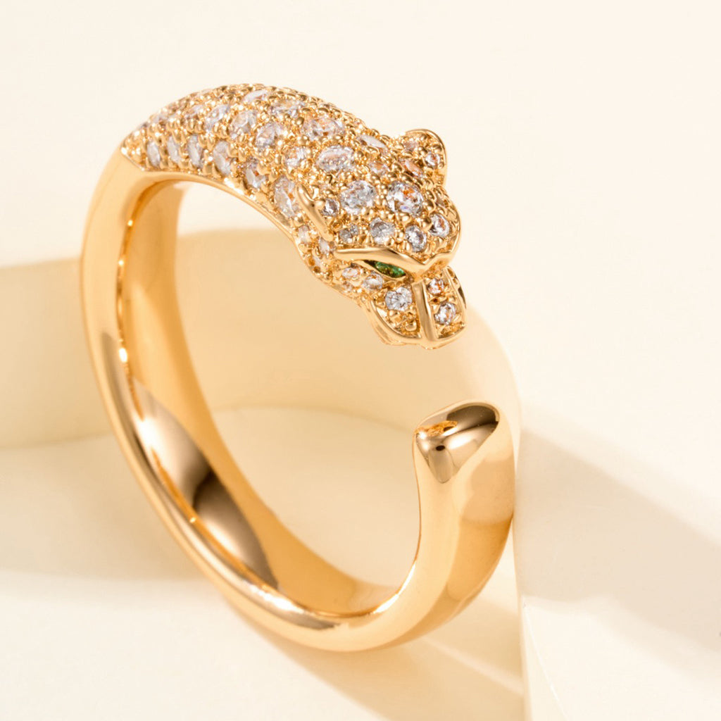 [ELAN LUXE]PANTHERE HALF DIAMOND SMALL RING