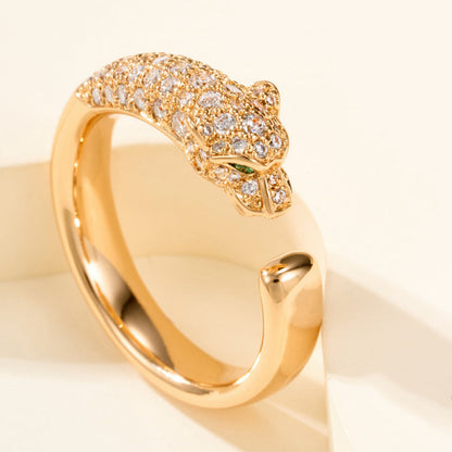 [ELAN LUXE]PANTHERE HALF DIAMOND SMALL RING