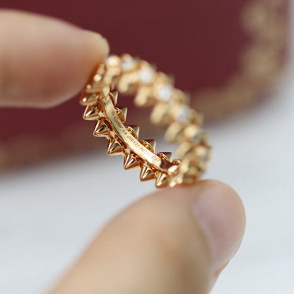 [ELAN LUXE]CLASH 6.8MM DIAMOND MEDIUM RING