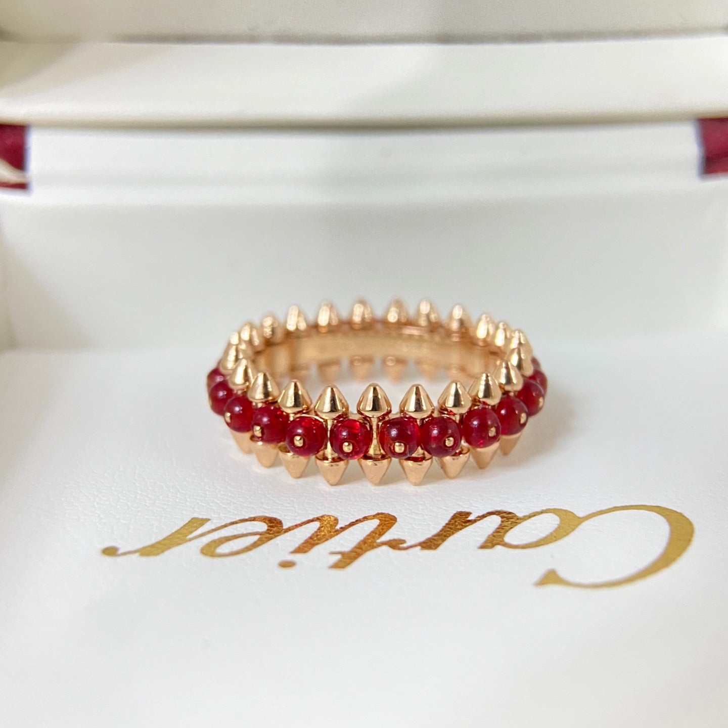 [ELAN LUXE]CLASH 7.9MM AGATE CHALCEDONY RING