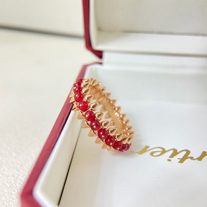 [ELAN LUXE]CLASH 7.9MM AGATE CHALCEDONY RING