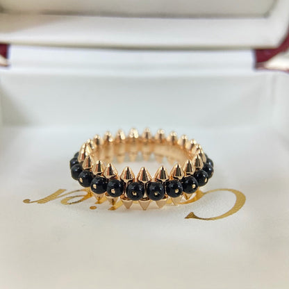 [ELAN LUXE]CLASH 7.9MM AGATE CHALCEDONY RING