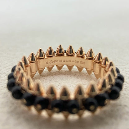 [ELAN LUXE]CLASH 7.9MM AGATE CHALCEDONY RING