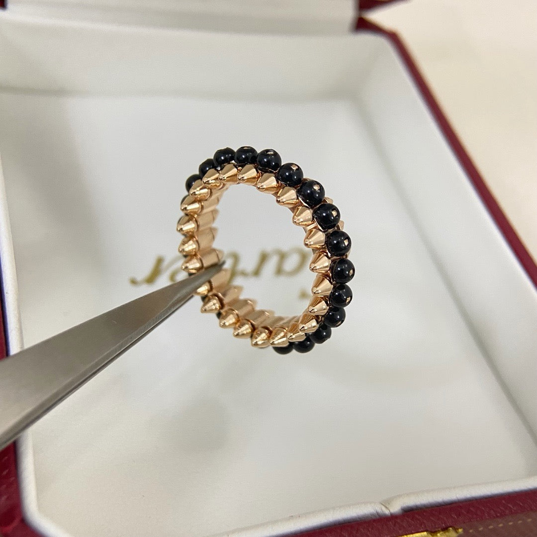 [ELAN LUXE]CLASH 7.9MM AGATE CHALCEDONY RING