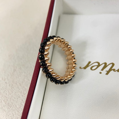 [ELAN LUXE]CLASH 7.9MM AGATE CHALCEDONY RING
