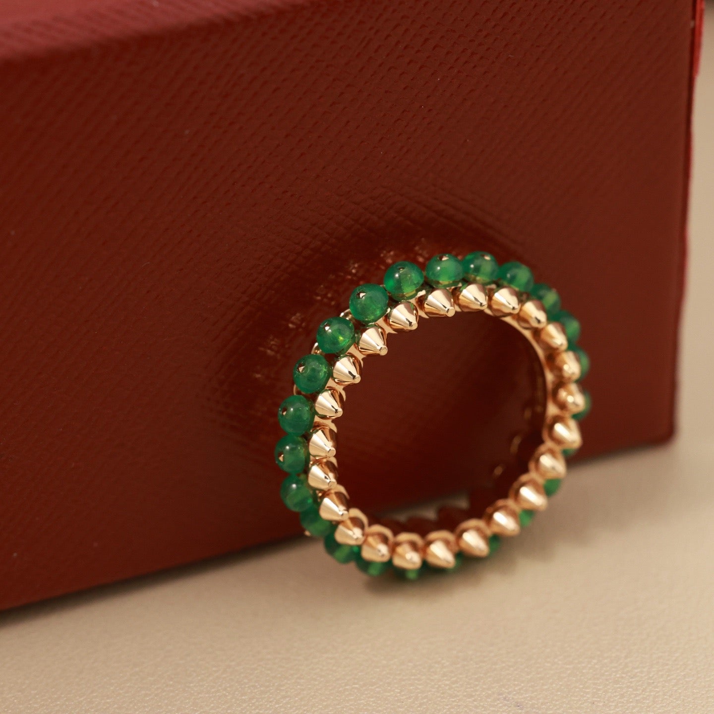 [ELAN LUXE]CLASH 7.9MM AGATE CHALCEDONY RING