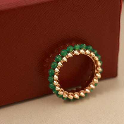 [ELAN LUXE]CLASH 7.9MM AGATE CHALCEDONY RING