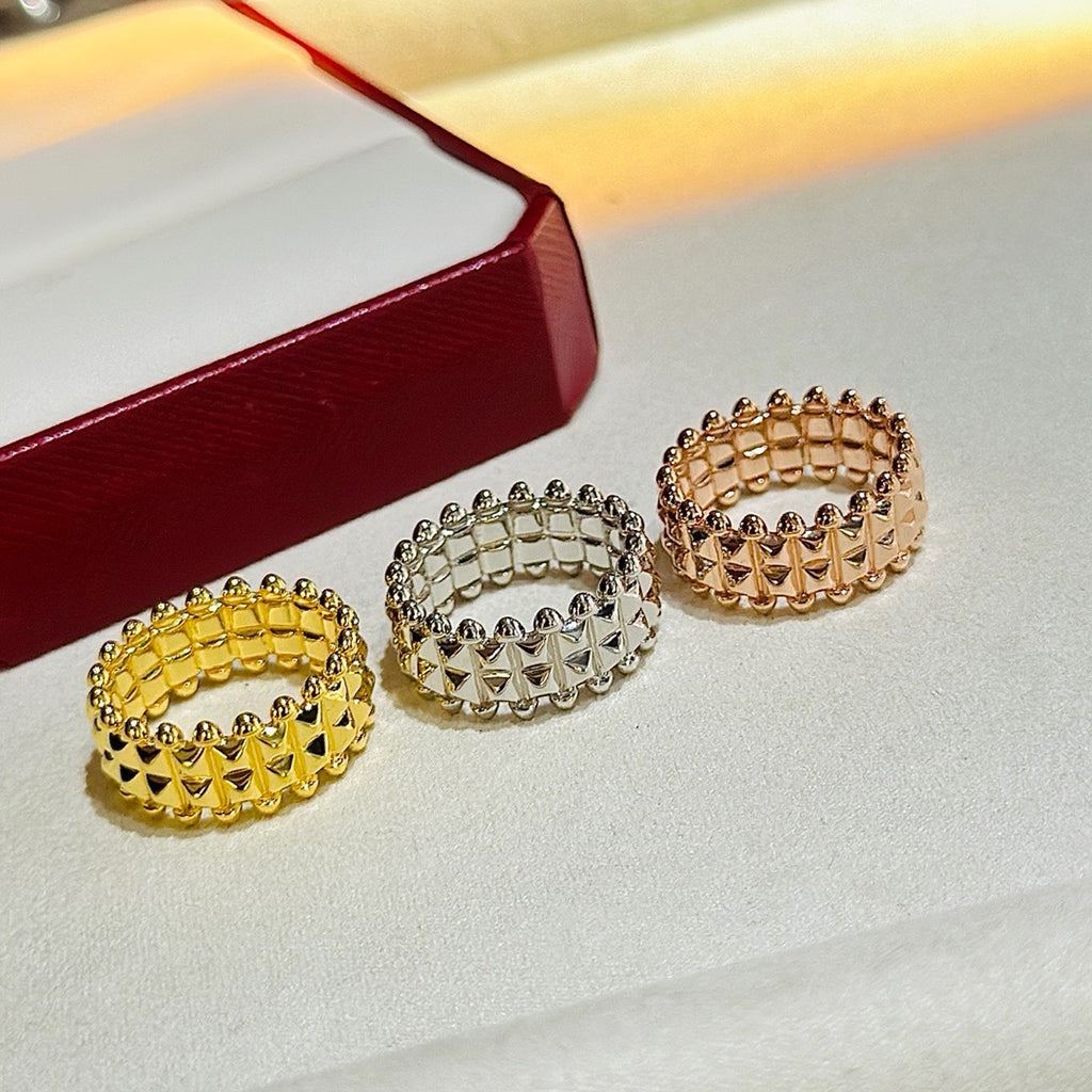 [ELAN LUXE]CLASH 9.2MM DOUBLE ROW RING