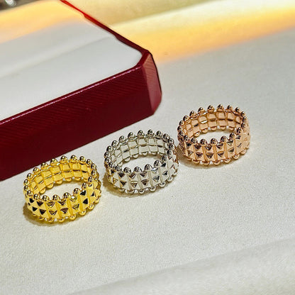 [ELAN LUXE]CLASH 9.2MM DOUBLE ROW RING