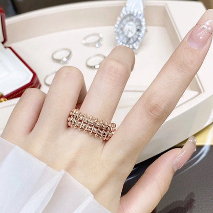[ELAN LUXE]CLASH 9.2MM DOUBLE ROW RING