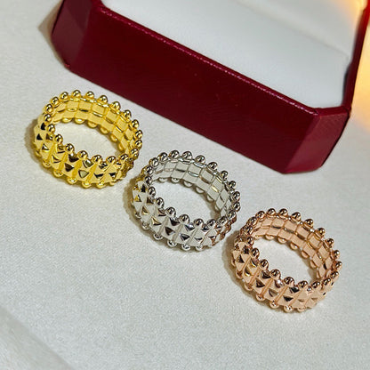 [ELAN LUXE]CLASH 9.2MM DOUBLE ROW RING