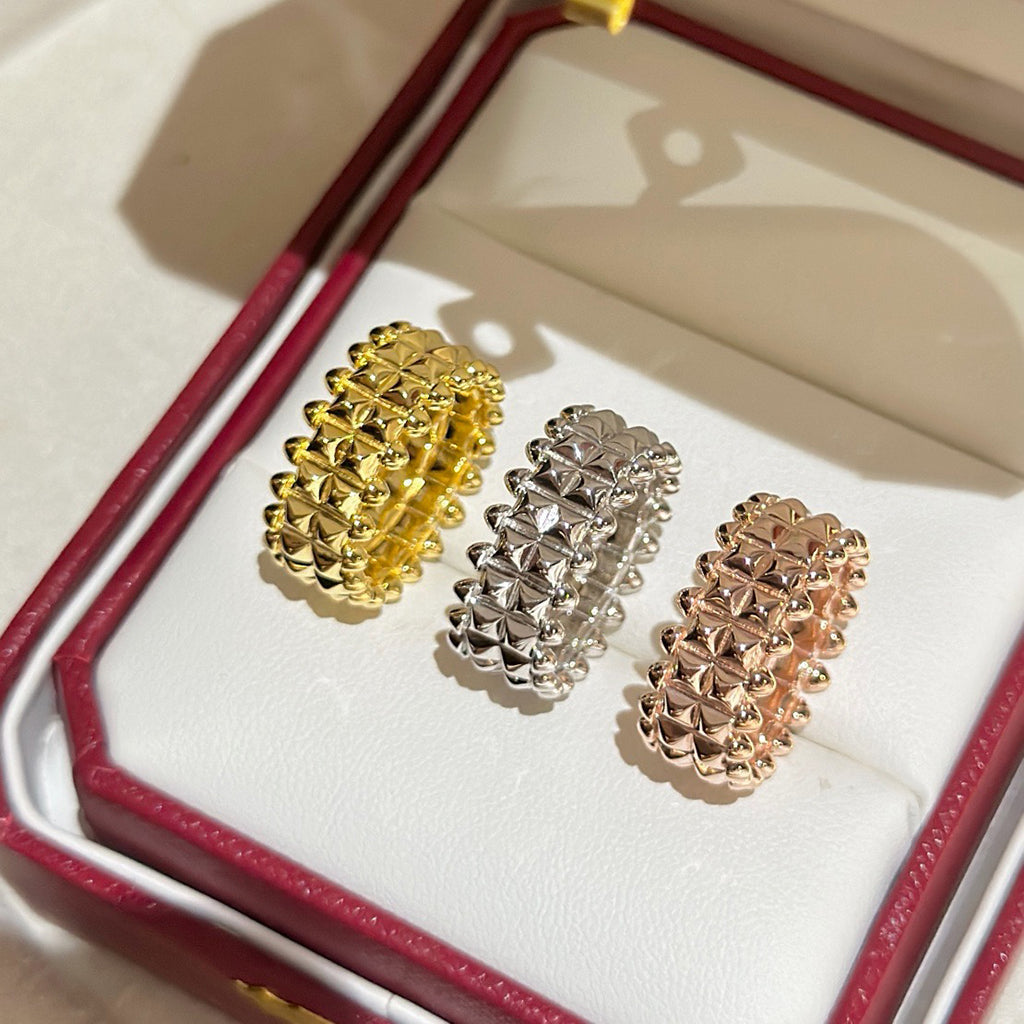 [ELAN LUXE]CLASH 9.2MM DOUBLE ROW RING
