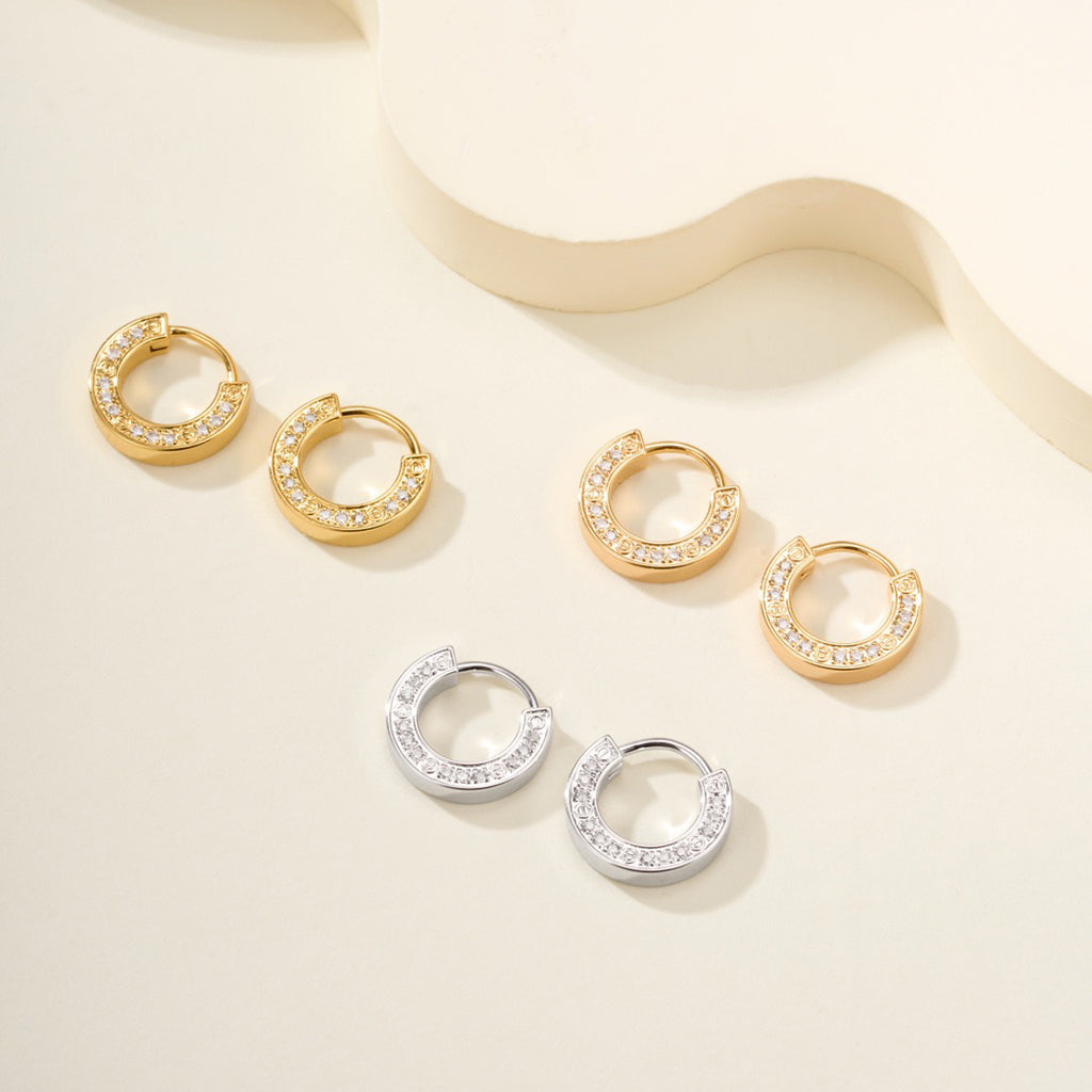 [ELAN LUXE]LOVE DIAMOND EARRINGS