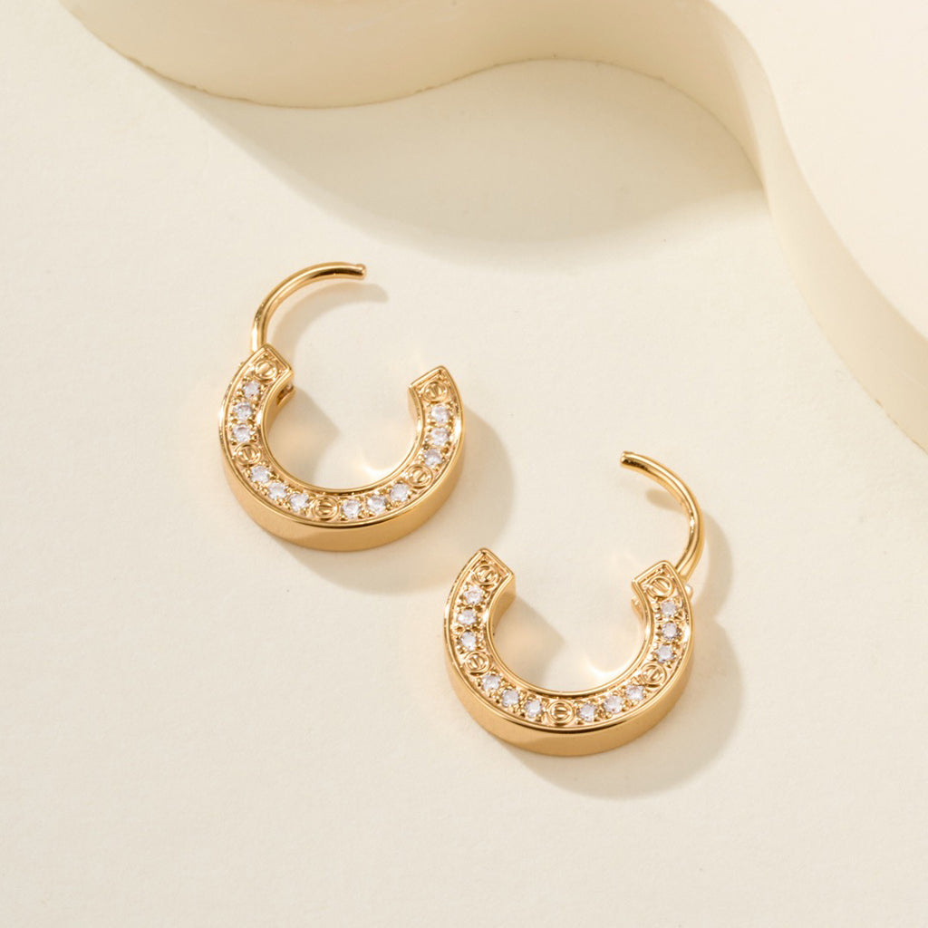 [ELAN LUXE]LOVE DIAMOND EARRINGS