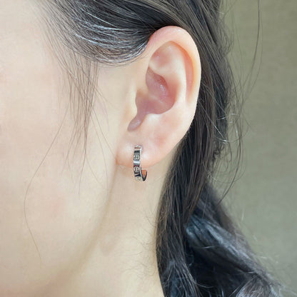 [ELAN LUXE]LOVE EARRINGS 2.65 MM NO DIAMOND SMALL