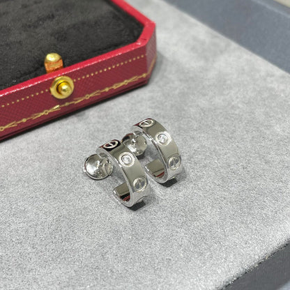 [ELAN LUXE]LOVE EARRINGS 5.7MM 2 DIAMONDS