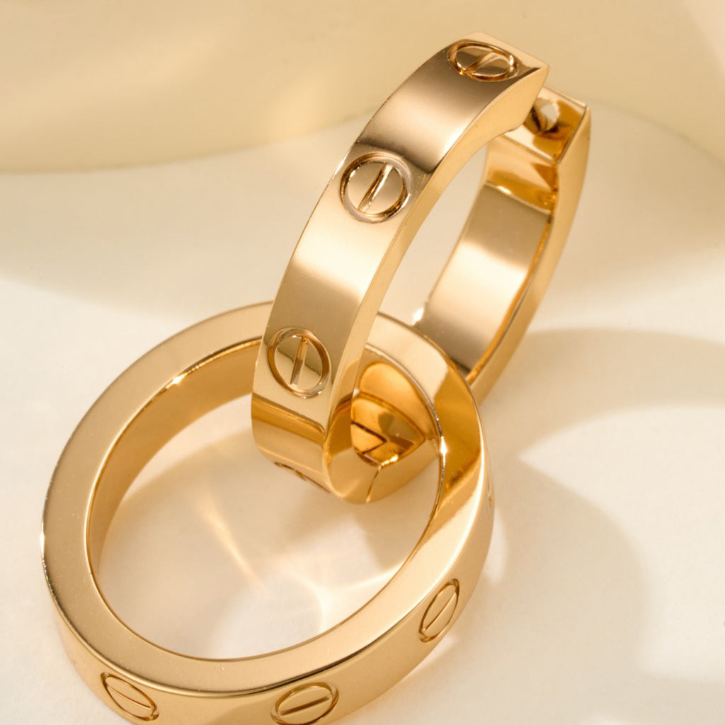 [ELAN LUXE]LOVE 3.3MM DANGLE EARRINGS