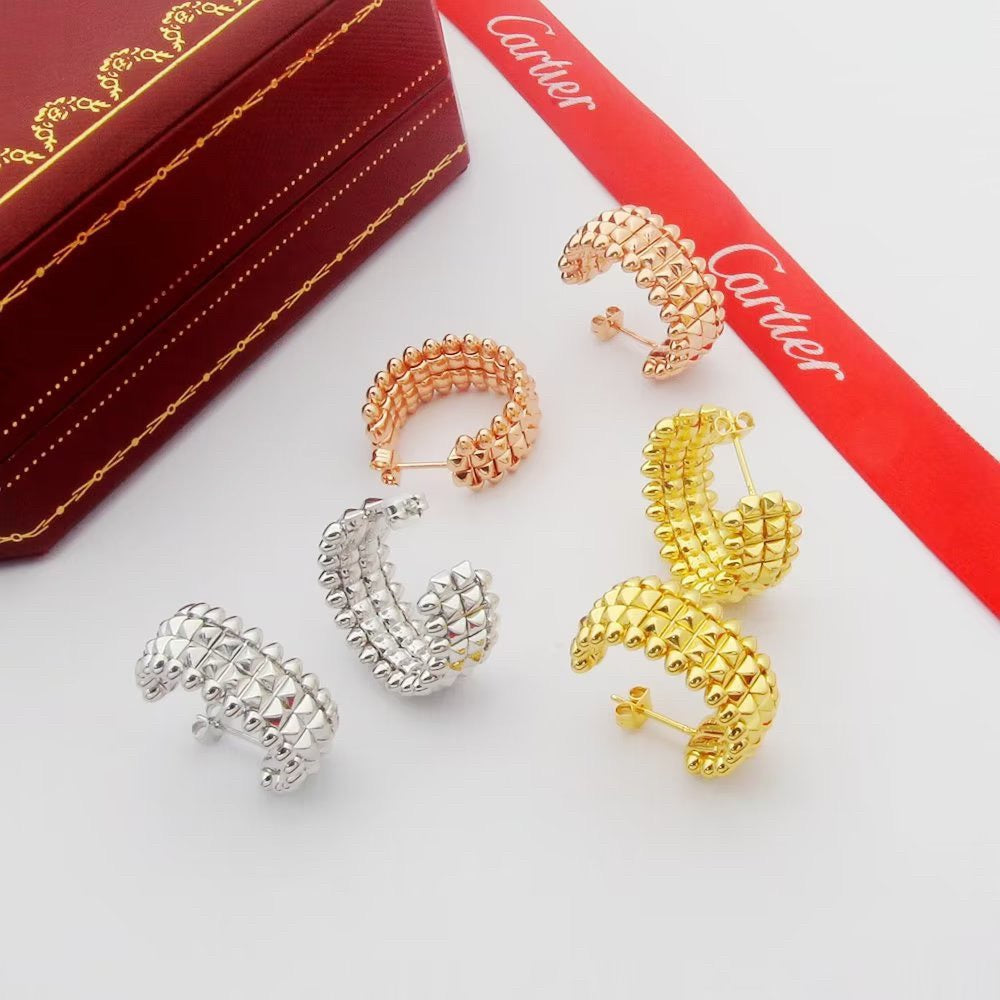 [ELAN LUXE]CLASH 9.2MM DOUBLE ROW EARRINGS
