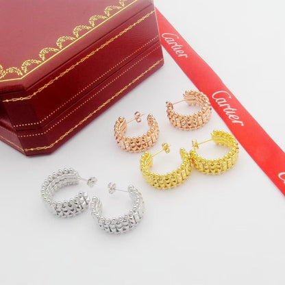 [ELAN LUXE]CLASH 9.2MM DOUBLE ROW EARRINGS