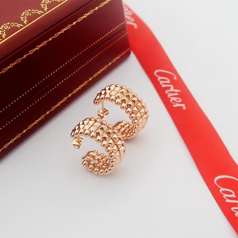 [ELAN LUXE]CLASH 9.2MM DOUBLE ROW EARRINGS