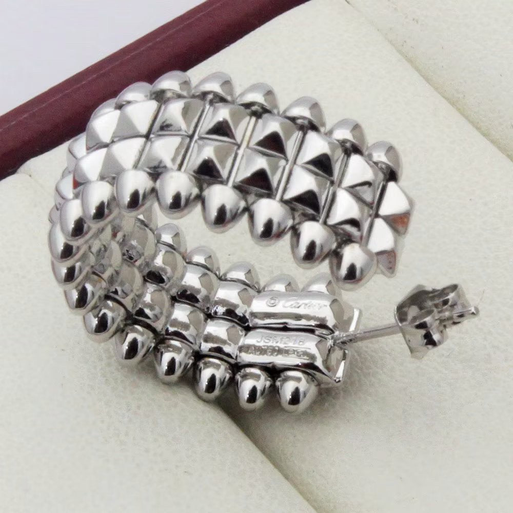 [ELAN LUXE]CLASH 9.2MM DOUBLE ROW EARRINGS