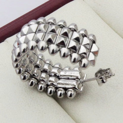 [ELAN LUXE]CLASH 9.2MM DOUBLE ROW EARRINGS