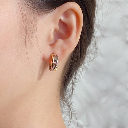 [ELAN LUXE]TRINITY ON DIAMOND CLASSIC EARRINGS