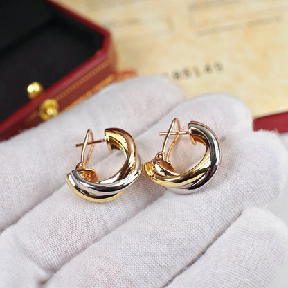 [ELAN LUXE]TRINITY ON DIAMOND CLASSIC EARRINGS