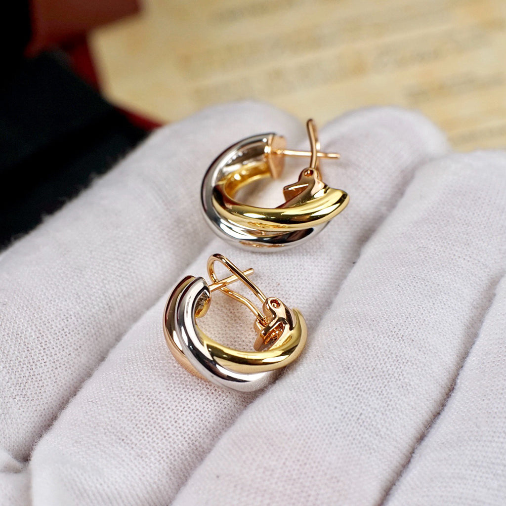 [ELAN LUXE]TRINITY ON DIAMOND CLASSIC EARRINGS