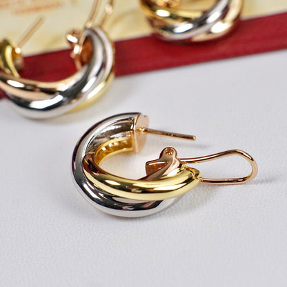 [ELAN LUXE]TRINITY ON DIAMOND CLASSIC EARRINGS