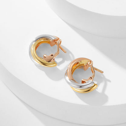 [ELAN LUXE]TRINITY ON DIAMOND CLASSIC EARRINGS