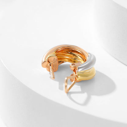 [ELAN LUXE]TRINITY ON DIAMOND CLASSIC EARRINGS