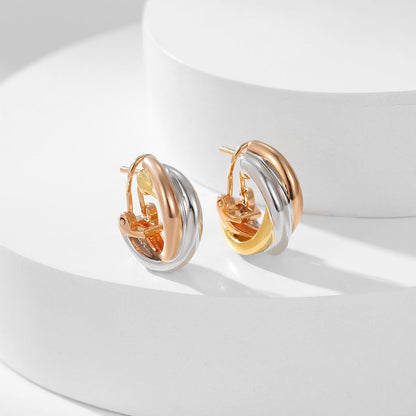 [ELAN LUXE]TRINITY ON DIAMOND CLASSIC EARRINGS
