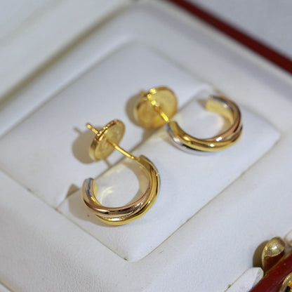 [ELAN LUXE]TRINITY ON DIAMOND MINI EARRINGS